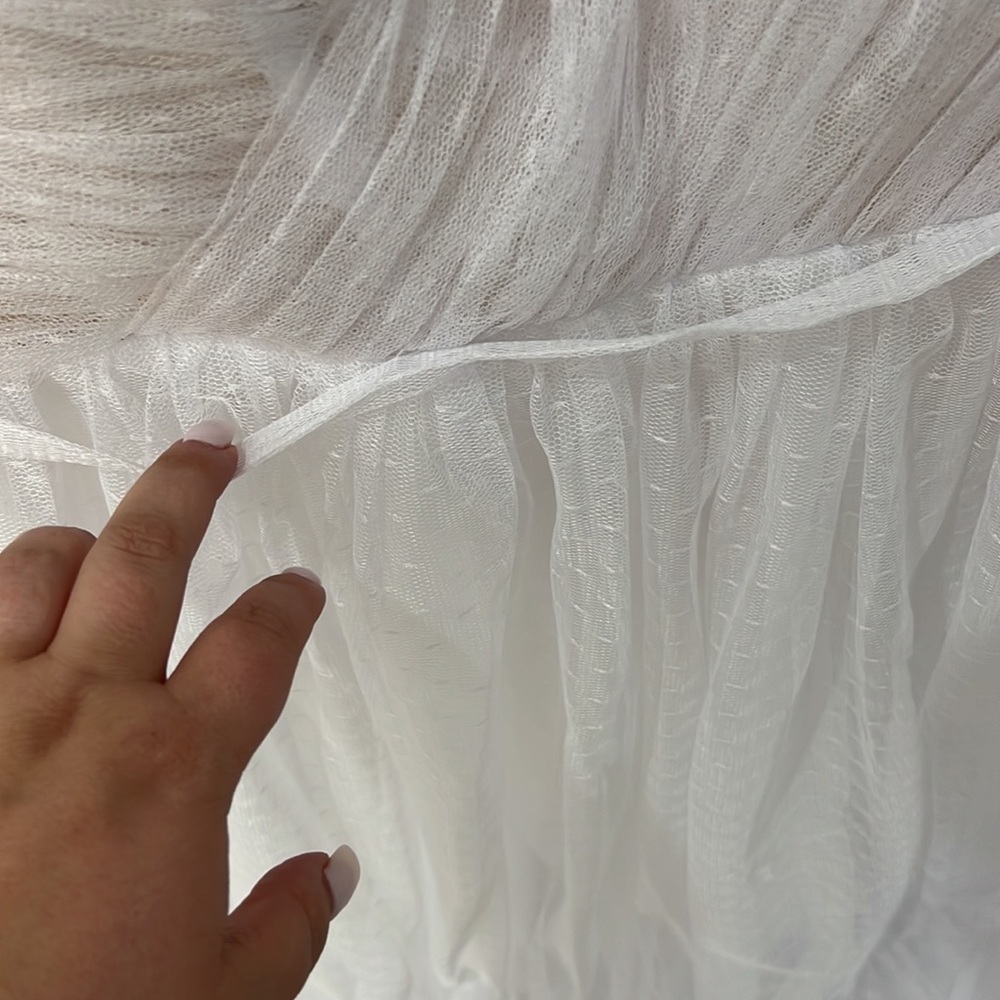 NEW White Sweetheart Lace Up Dress - Picture 11 of 17